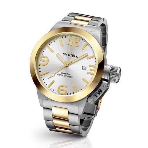 Image of TW Steel 45 mm sølv Quartz Herre ur, model CB31